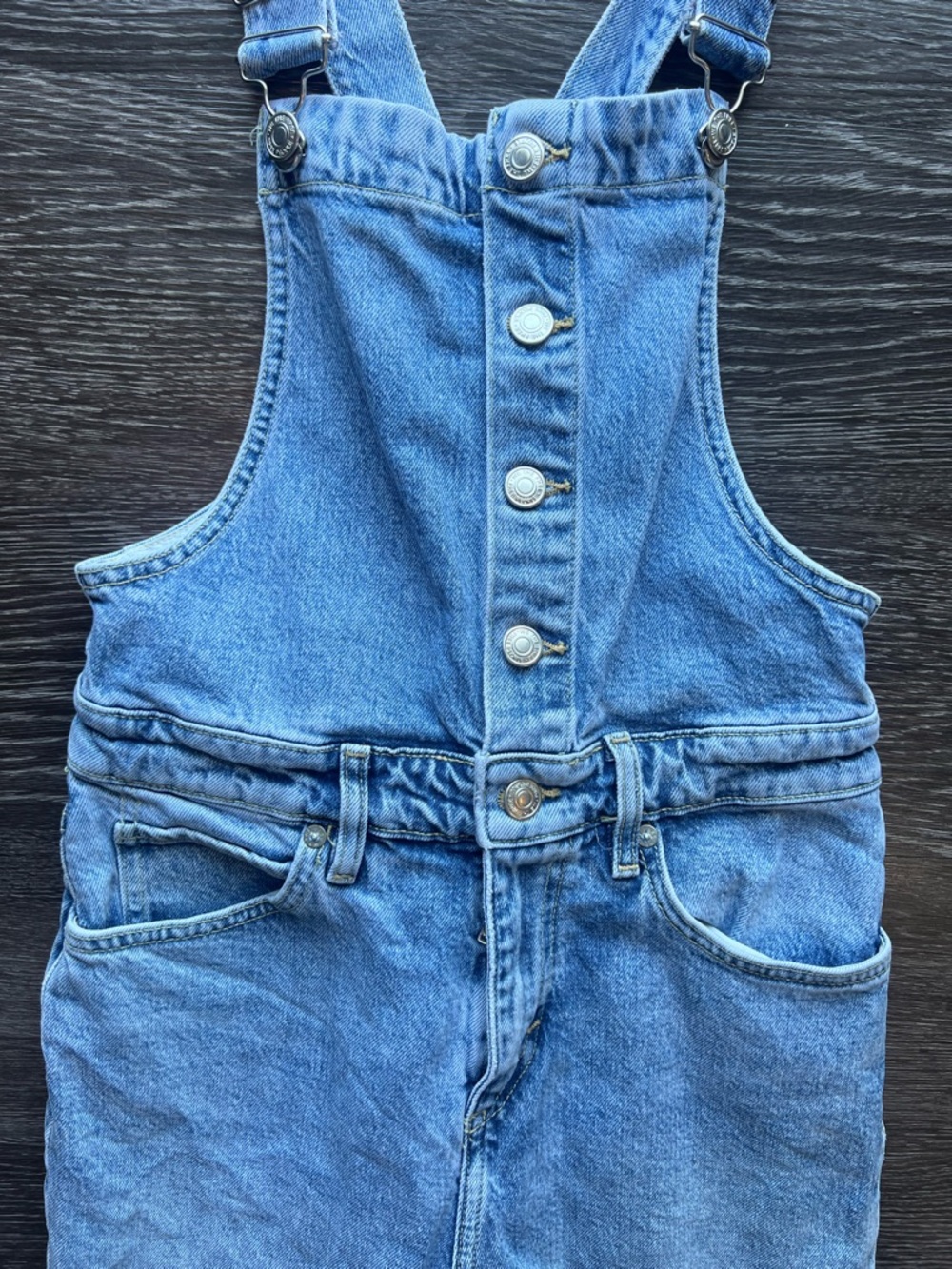 Free People We The Free Shelby Button Front Overalls - Picture 6 of 15